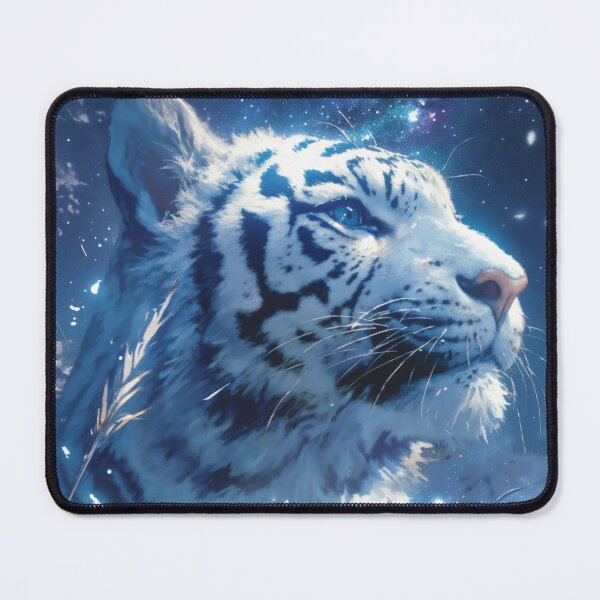 Item preview, Eyes of Icefire – Intense Blue-Eyed Tiger in Watercolor Fury designed and sold by AshiraCreations.