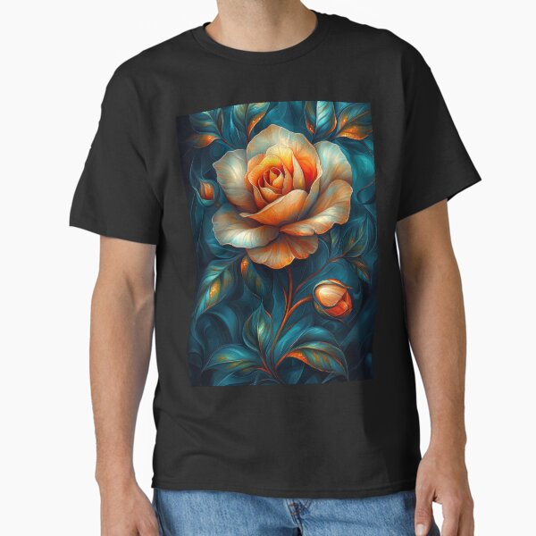 Item preview, Elegant Orange Rose, Colorful Abstract Art designed and sold by MargaretWiktor.