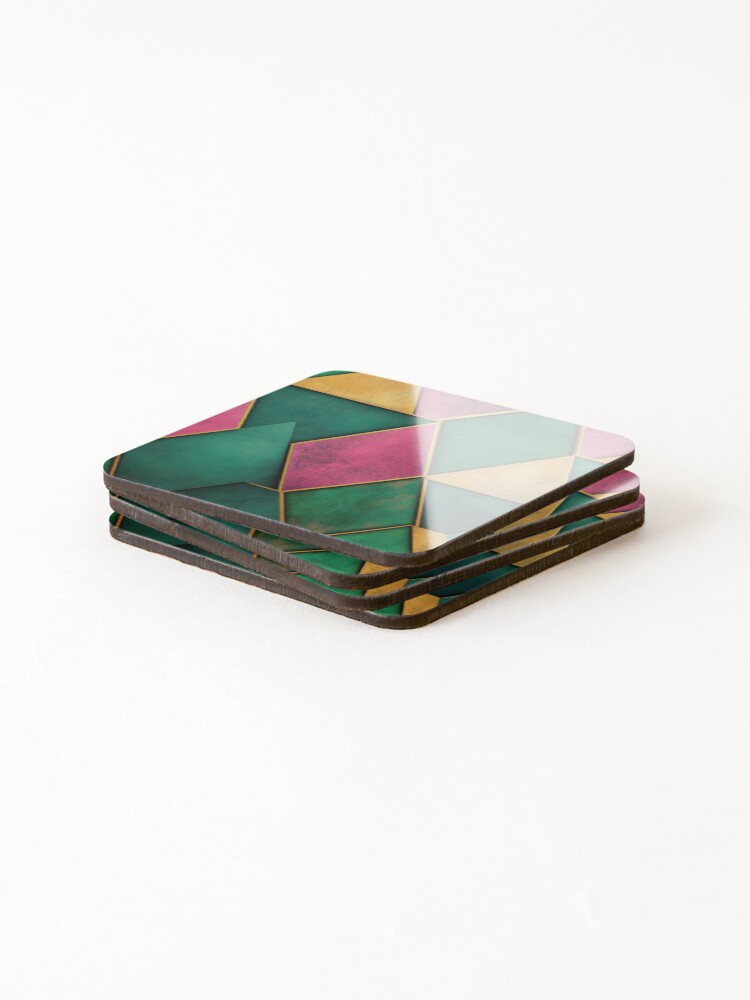 Thumbnail 4 of 5, Coasters (Set of 4), Abstract Triangles designed and sold by Visual-Elixir.