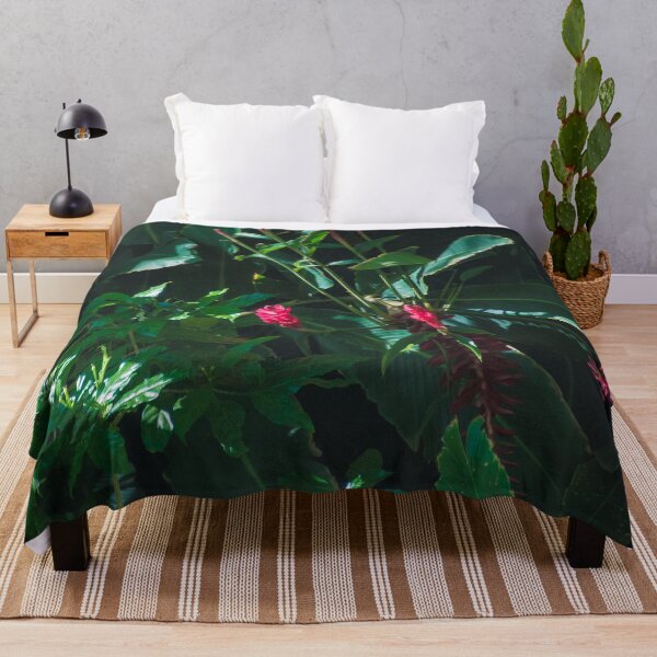 Item preview, Hawaiian Tropical Jungle Foliage With Red Flowers Art Photo designed and sold by DEC02.