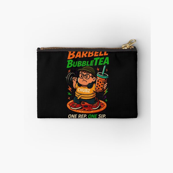 Item preview, Barbell vs Bubble Tea – Funny Chubby Fitness Design for Streetwear & Merch designed and sold by Patternicity.