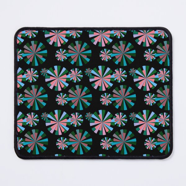 Item preview, Retro Pinwheel Pattern - green/blush pink designed and sold by Ginger-Lion.