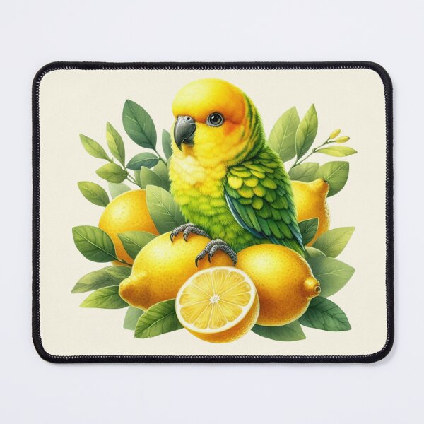 Item preview, Cute  Cartoon sun parrot with lemons designed and sold by Coolparrotgirl.