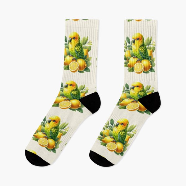 Item preview, Cute  Cartoon sun parrot with lemons designed and sold by Coolparrotgirl.