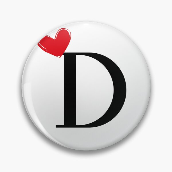 Item preview, Letter D with Red Heart - Minimalist Love Sticker designed and sold by Sajiikanaan.
