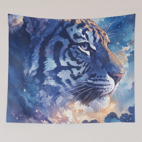 Item preview, Celestial King – Tiger of the Stars and Moonlit Skies designed and sold by AshiraCreations.