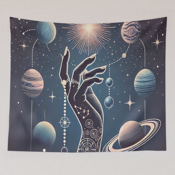 Item preview, The Hand of the Spheres – Cosmic Harmony designed and sold by GalenaDeco.
