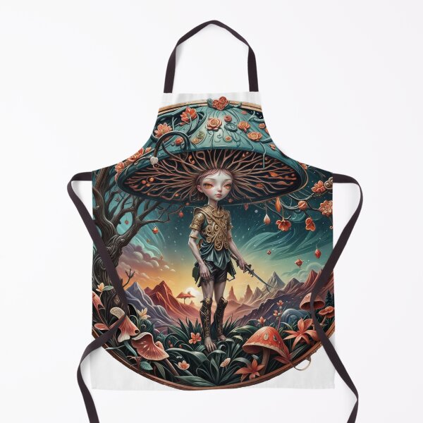 Item preview, Guerrero Hongo Místico – Ilustración de Arte Fantástico Surrealista designed and sold by Mysterium AI.