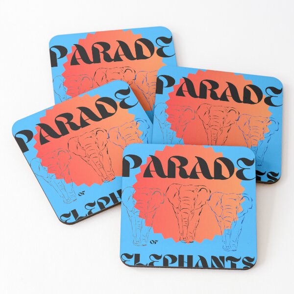 Aperçu de l'œuvre Les éléphants en parade créée et vendue par 3Pdesigncreators.