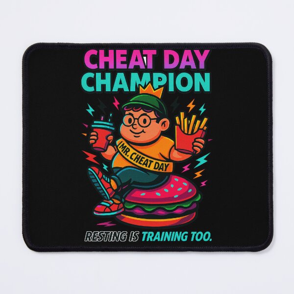 Item preview, Cheat Day Champion – Funny Gym & Food Streetwear Shirt designed and sold by Patternicity.