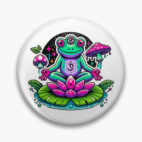 Item preview, Third Eye Frog | Zen Psychedelic Frog Vibes designed and sold by JBartworks.