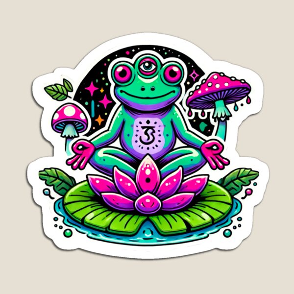 Item preview, Third Eye Frog | Zen Psychedelic Frog Vibes designed and sold by JBartworks.