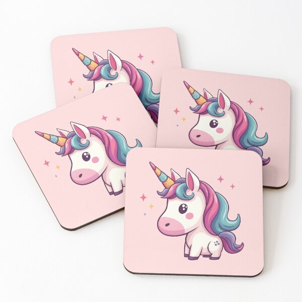 Item preview, Cute Rainbow Unicorn Art – Big Head Kawaii Unicorn Digital Download | Aesthetic Wall Art, Sticker, Phone Case Design designed and sold by WAUZ.