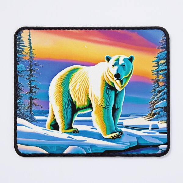 Item preview, Arctic Wild Snowy Polar Bear designed and sold by Health And Fitness Posts e-Store.
