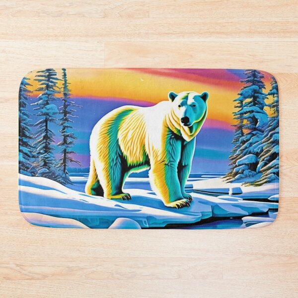 Item preview, Arctic Wild Snowy Polar Bear designed and sold by Health And Fitness Posts e-Store.