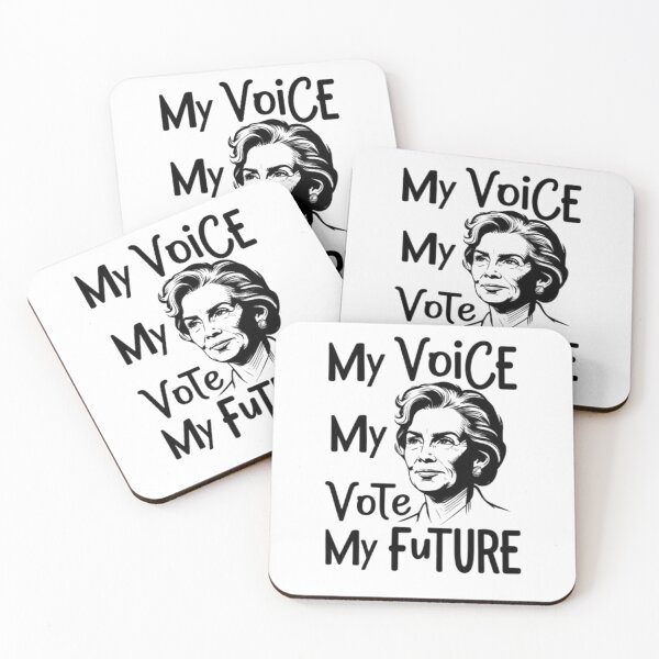 Item preview,  My Voice My Vote My Future - Empowering Woman Portrait designed and sold by My-Hoodies.
