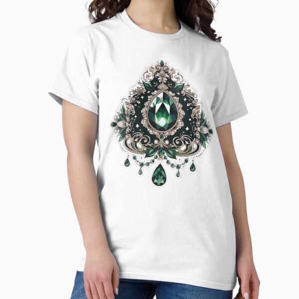 Item preview, May birthstone Emerald jewels designed and sold by MendaciousMina.