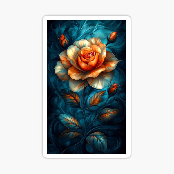 Item preview, Elegant Colorful Rose designed and sold by MargaretWiktor.