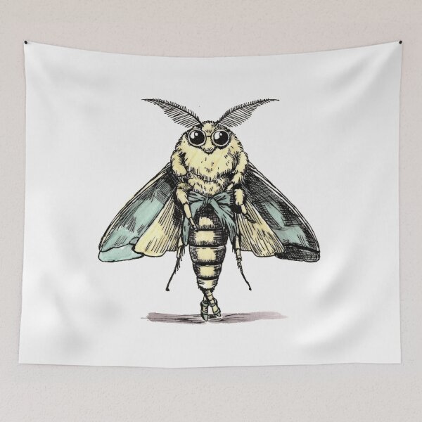 Item preview, Modern Moth designed and sold by Scribbles & Doodles by Jinx.