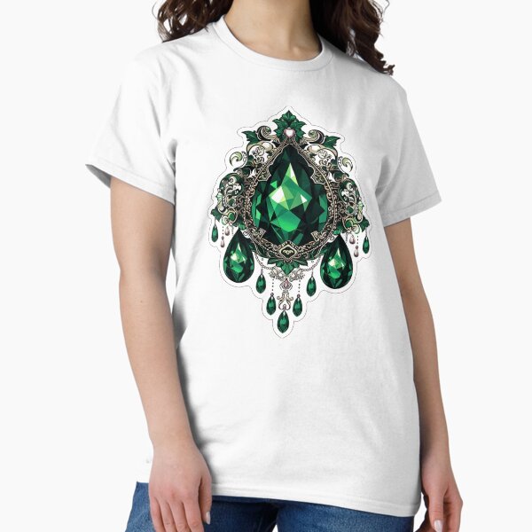 Item preview, May birthstone Emerald jewels designed and sold by MendaciousMina.