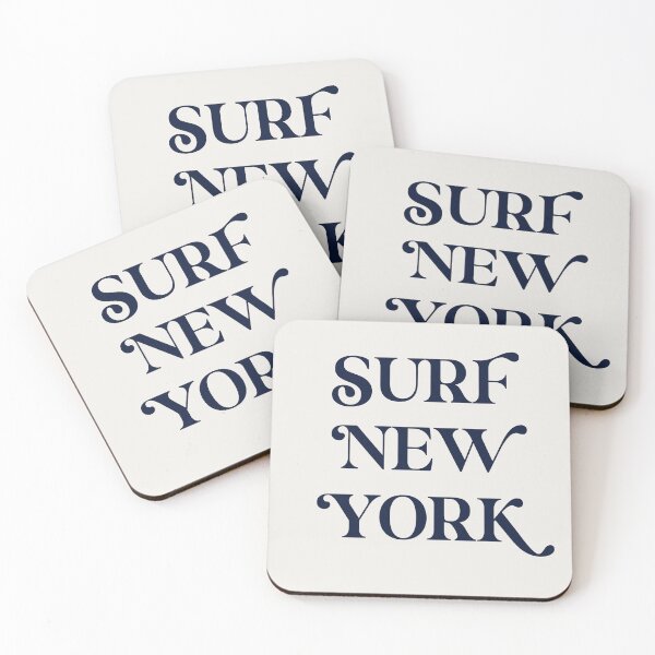 Item preview, Surf New York – Elegant Coastal Font in Navy Blue designed and sold by Stickers by @molllyclare.