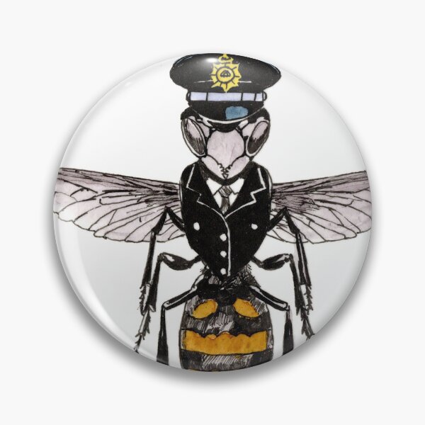 Item preview, Wasp in Uniform designed and sold by Scribbles & Doodles by Jinx.
