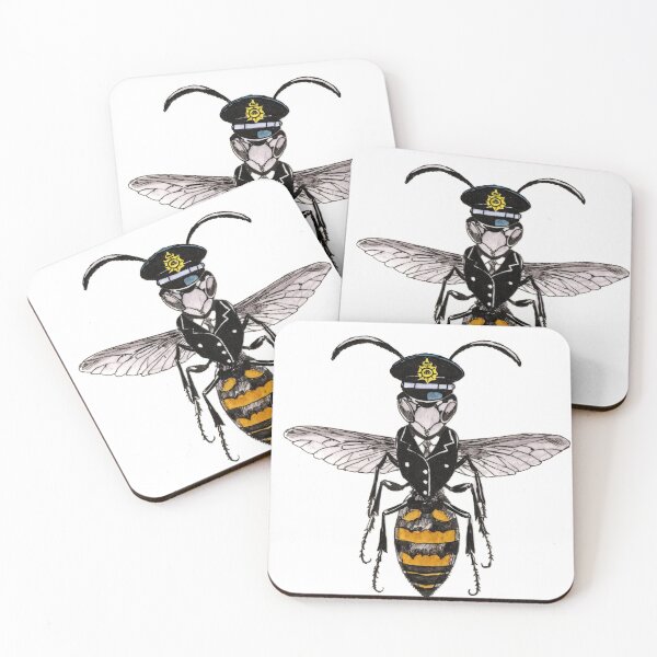 Item preview, Wasp in Uniform designed and sold by Scribbles & Doodles by Jinx.