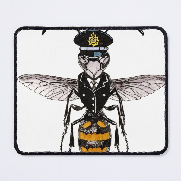 Item preview, Wasp in Uniform designed and sold by Scribbles & Doodles by Jinx.