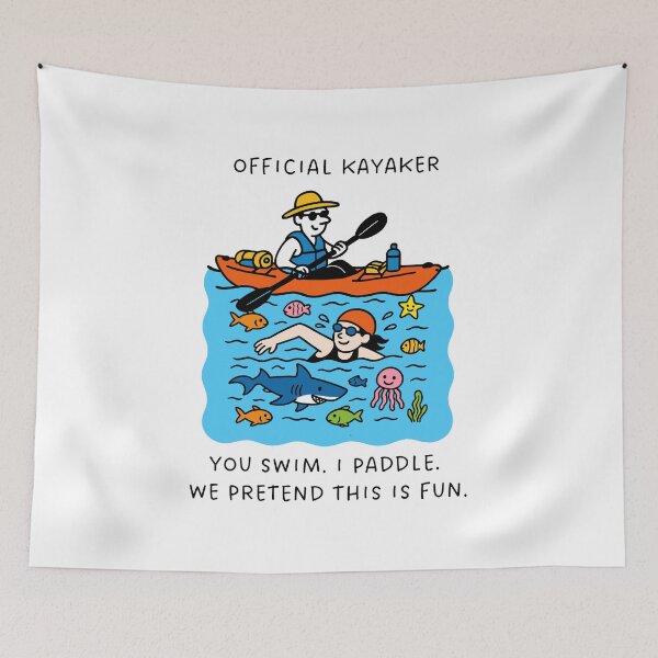 Item preview, Official Open Water Swim Kayaker Gift – Male Kayaker designed and sold by Open Water Swimming Gifts.
