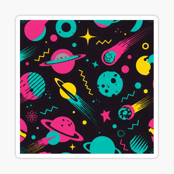 Vista previa del artículo con la obra «Alfombra arcade retro con diseño de sueño espacial», diseñado y vendido por Seasons Waiting.