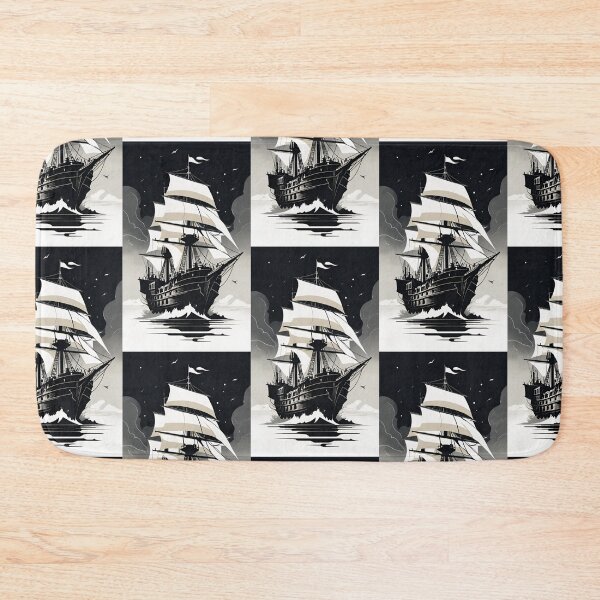 Item preview, ghost ship, flying Dutchman, sailboat, pirate ship designed and sold by DonnaBlankaArt.