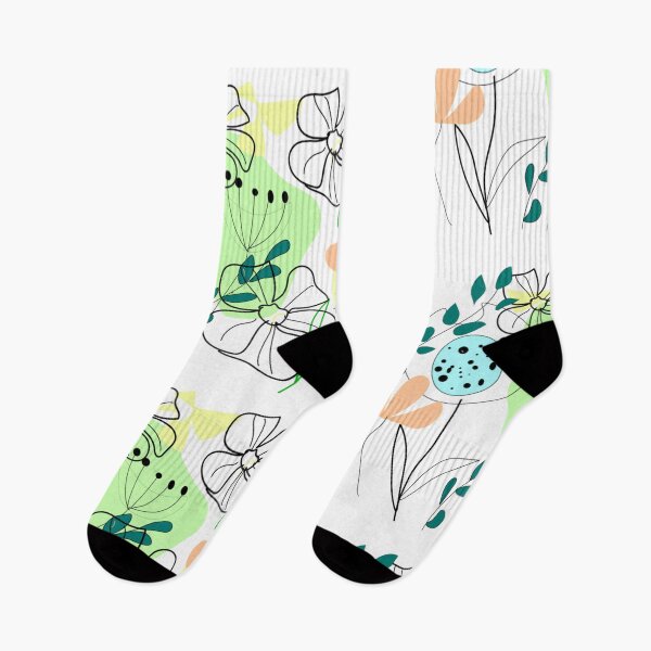 Item preview,  Vibrant Floral Illustration with lines and shapes designed and sold by Nature  Nblossom.