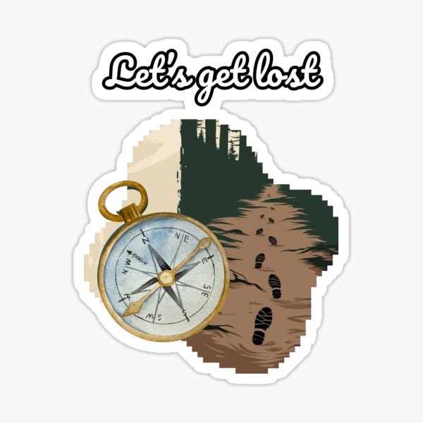 Item preview, Let’s Get Lost – Wanderlust & Vanlife Edition designed and sold by CamperMood.