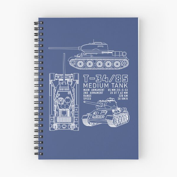 Item preview, T-34 85 Russian WW2 Tank Blueprints Infographic Diagrams designed and sold by MilitaryMart.