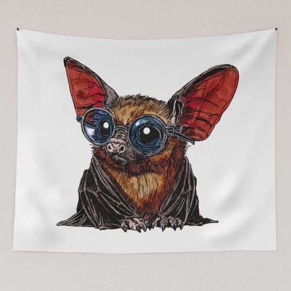 Item preview, Bat in Sunglasses designed and sold by Scribbles & Doodles by Jinx.