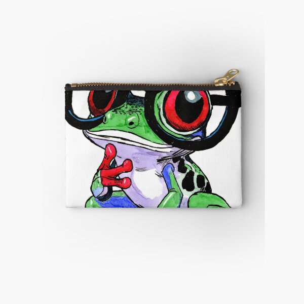 Item preview, Frog in Glasses designed and sold by Scribbles & Doodles by Jinx.