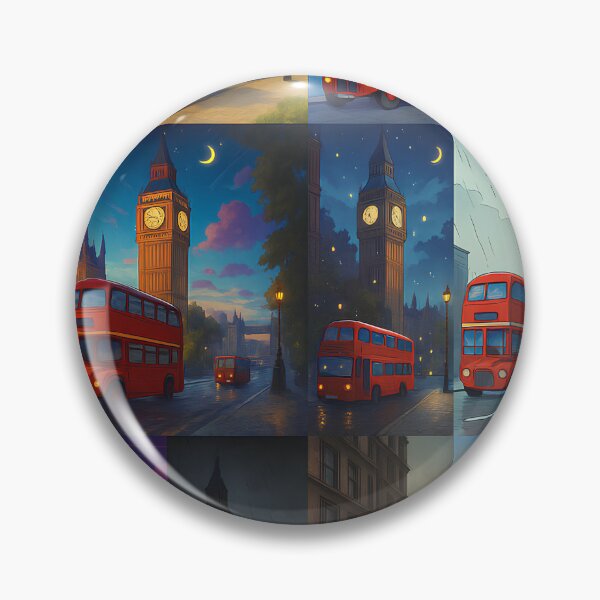 Item preview, 10 Londons – The City Reimagined in Iconic Art Styles (Anime, Ghibli, Cyberpunk & More) designed and sold by HugoTrader.