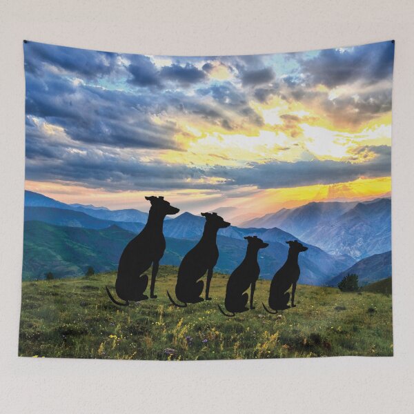 Artikelvorschau, Windhund Sonnenuntergang lg entworfen und verkauft von pawsinprofile.