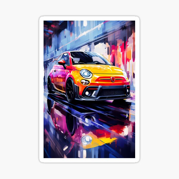 Item preview, Vivid Compact Car Illuminated By Urban Lights designed and sold by RevUpDesign.