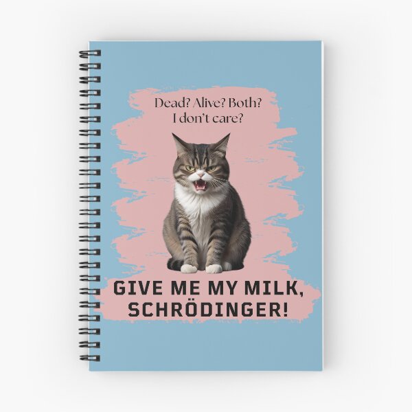 Item preview, Schrodinger Cat Dead and Alive designed and sold by Agnes-Creative.