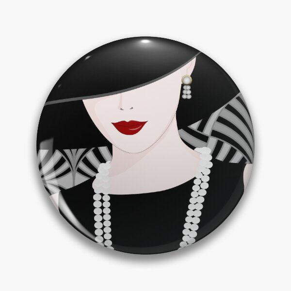 Item preview, Woman in hat Art Deco design designed and sold by trefail.