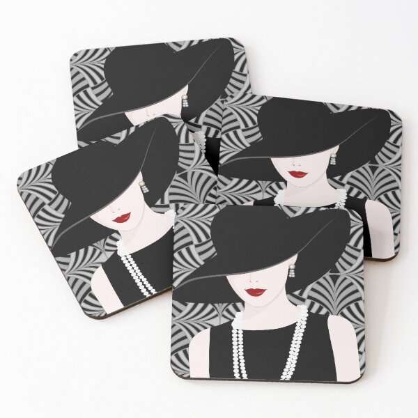 Item preview, Woman in hat Art Deco design designed and sold by trefail.