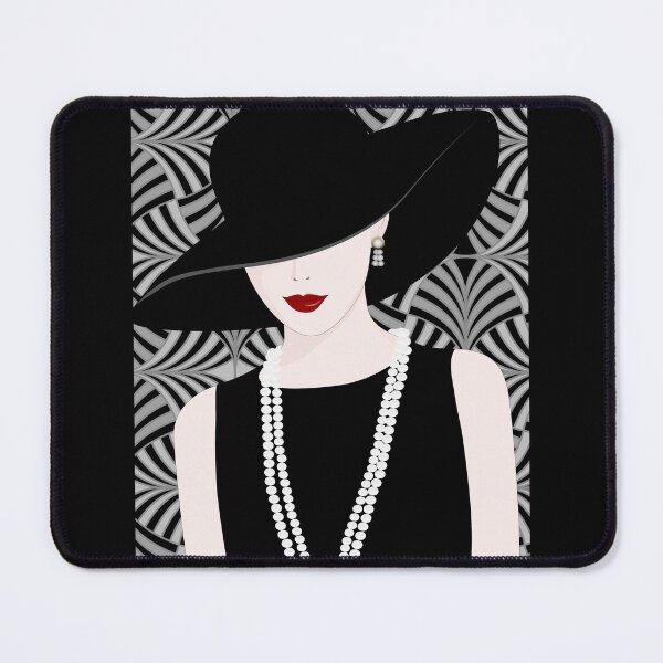 Item preview, Woman in hat Art Deco design designed and sold by trefail.