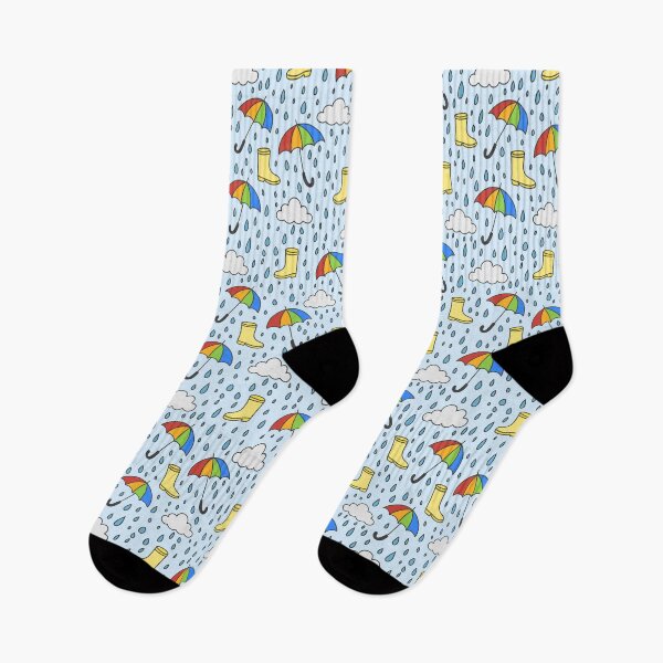 Item preview, Playful Rainy Day Doodle Pattern designed and sold by ThreadedThistle.