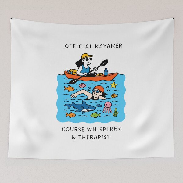 Item preview, Official Open Water Swim Kayaker Gift – Female Kayaker Therapist Humor  designed and sold by Open Water Swimming Gifts.