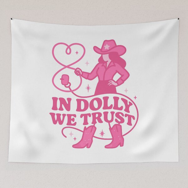 Item preview, Retro Cowgirl Hat Design – In Music We Trust designed and sold by Timegraf.