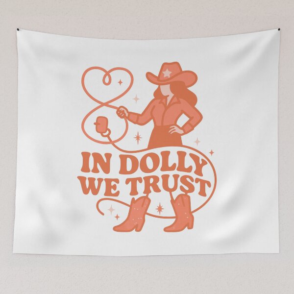 Item preview, Retro Cowgirl Hat Design – In Music We Trust designed and sold by Timegraf.