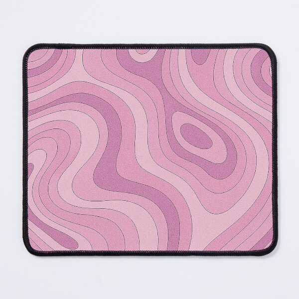 Item preview, Pink Topographic Terrain Lines Abstract Art	 designed and sold by weirdfishes123.