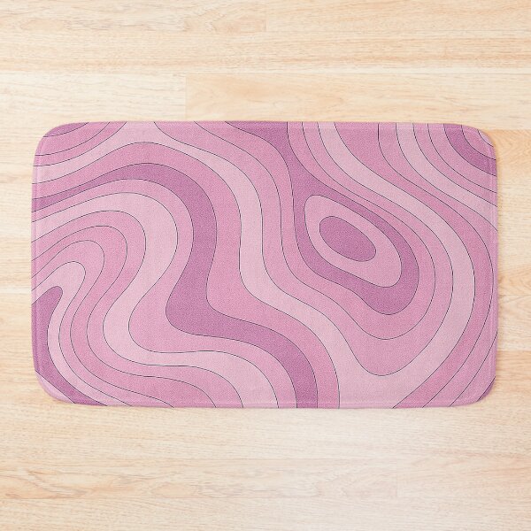 Item preview, Pink Topographic Terrain Lines Abstract Art	 designed and sold by weirdfishes123.