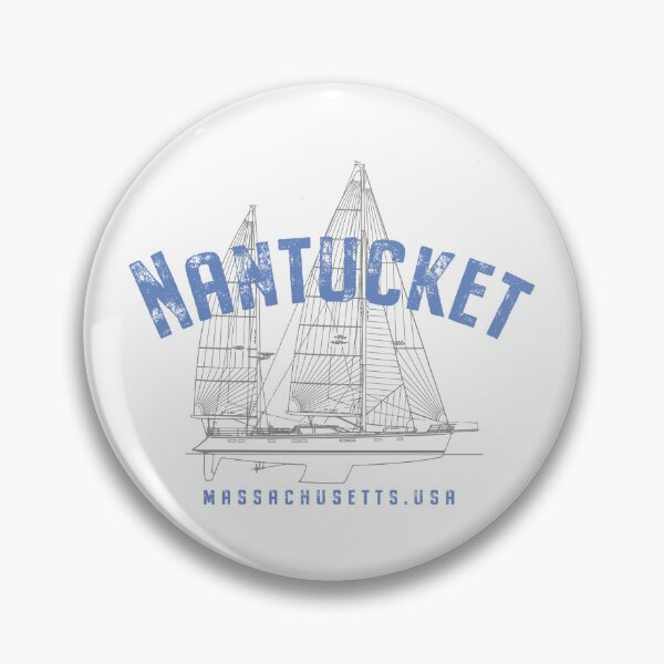Item preview, Nantucket Massachusetts Nautical Sailboat Design designed and sold by Futurebeachbum.